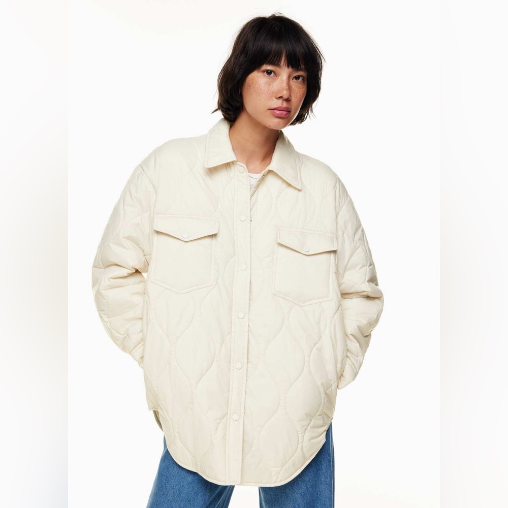 Wilfred Aritzia The Ganna Quilted Jacket Bone XSmall - Picture 8 of 16
